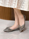 Women's Elegant French Style Chunky Heel Dress Shoes: 2023 Summer New Arrival