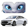 Stay cool and protected against harmful UV rays with this Funny Blue Eyes Print Car Windshield Shade. It blocks up to 99% of UV rays, allowing for a comfortable and cooler ride in the summer. Keep your car safe and stylish with this eye-catching car shade.