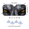 Keep Your Vehicle Cool and Stylish with the Wolf Yellow Eye Print Car Windshield Sun Shade