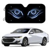 Blue Eyes Car Windshield Sun Shade: Protect your Vehicle with Foldable UV Ray Reflector Front Window Sun Visor Shield Cover