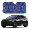 Enhance Your Style and Protect Your Car with Purple Flowers Windshield Sun Shade: Includes Bonus Suction Cups for Easy Installation - Perfect Car Accessory for Men, Women, and Babies!