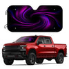 Car Sunshades Windshield: Foldable Purple Shade with 4 Suction Cups - Ultimate UV Rays & Heat Protection for Your Vehicle