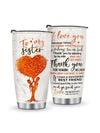 This <a href="https://canaryhouze.com/collections/tumblers" target="_blank" rel="noopener">tumbler</a> is the perfect gift for sisters and best friends, featuring a design that celebrates sisterhood and friendship. The stainless steel construction keeps drinks hot or cold for hours, while the spill-proof lid makes it great for on-the-go. Show your love for your sister or best friend with this thoughtful and practical gift.