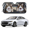 Shield your car from UV rays with Feline Fun in the Sun: a foldable car sun shade with a cute cat design. It comes with free suction cups for a secure and stable installation to keep your car cool and protected. Provide superior sun protection for your car today!