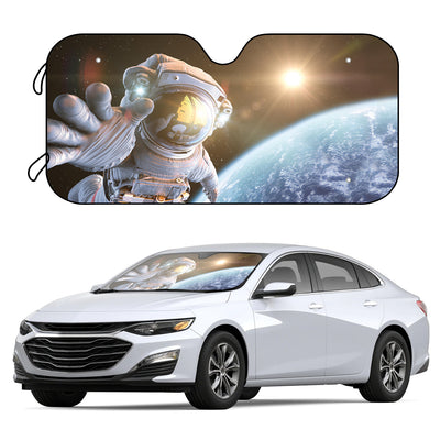 Keep your vehicle cool and protected with the Sun Astronaut Foldable Car Sunshade. With up to 95% UVB and UVA ray protection, you can remain comfortable in your car without worry. Enjoy a more enjoyable driving experience and keep yourself shielded from the sun's harmful rays.