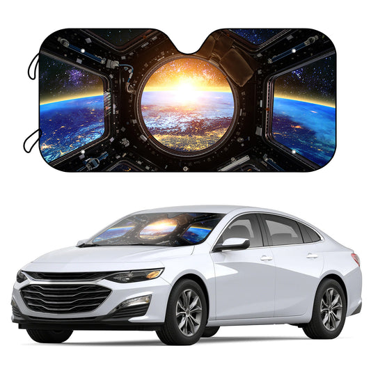 The Starfleet Foldable Car Sunshade provides maximum protection from sun and heat to your car's windshield. Its unique design allows it to be quickly and easily folded for convenience. Free suction cups guarantee secure installation, providing worry-free and reliable use.