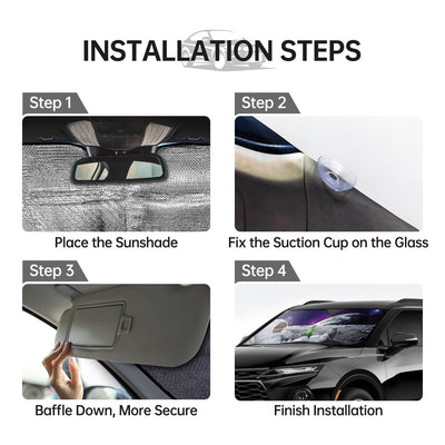 Enhance Your Car's Interior with the Space Astronaut UV Car Interior Sun Protection - A Stylish Solution with 4 Free Suction Cups!