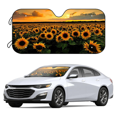 Decorate your car interior with this vibrant sunflower-themed sunshade. Enjoy up to 80% UV protection for your car while keeping it cool and maximizing fuel efficiency. Perfect for a summer drive.