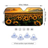 Sunflower-themed Car Interior Sunshade: Protect Your Vehicle with Style and Efficiency