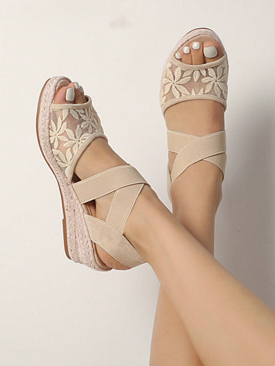 Vacation Vibes: White Espadrille Ankle Strap Wedge Sandals for the Perfect Summer Style