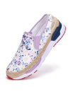 Floral Embroidered Slip-On Loafers: Stylish Casual Sneakers for Women