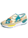 Floral Embroidered Slip-On Loafers: Stylish Casual Sneakers for Women