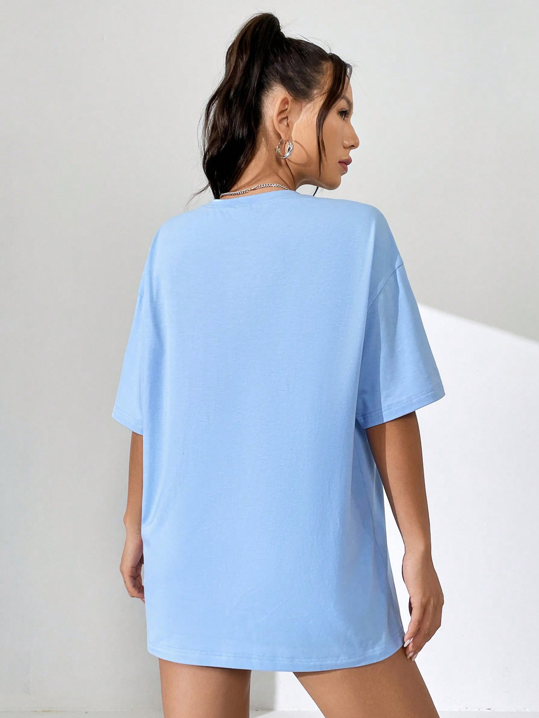 Stay cool and comfortable this summer with our Summer Casual Fun: Cartoon Letter Print Short Sleeve T-Shirt for Women. Made from lightweight and breathable fabric, this t-shirt features a fun cartoon letter print design, perfect for adding a playful touch to your casual outfits. Stay stylish and comfortable in this must-have summer piece.