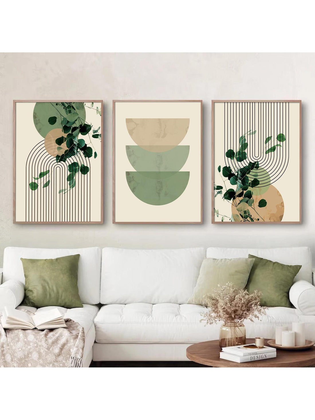 Transform your living space into a serene oasis with the Boho Green Plant Eucalyptus Leaf Canvas Print Set. This set features modern mid-century abstract vintage art, adding a touch of sophistication to any home decor. Enjoy the benefits of bringing nature into your home with this beautiful and calming print set.