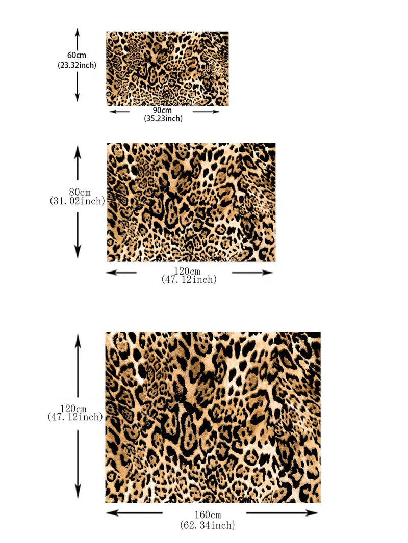 Modern Leopard Print Living Room Decor Carpet: Unleash the Wild Side o