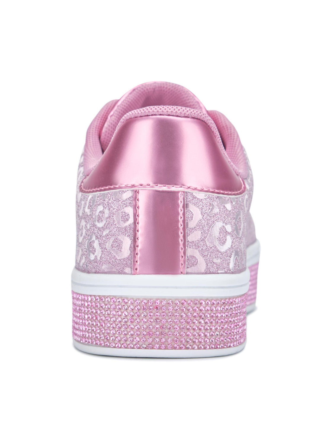 These Sparkling Floral Dressy Sneakers feature a shimmery rhinestone design perfect for wedding or glamorous occasions. The floral pattern is adorned with iridescent crystals for added glamour and shine. Make a statement with these beautiful dressy sneakers.