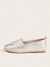 Shimmery Chic: Women's Metallic Slip-On Flats for a Stylish Summer Vacation