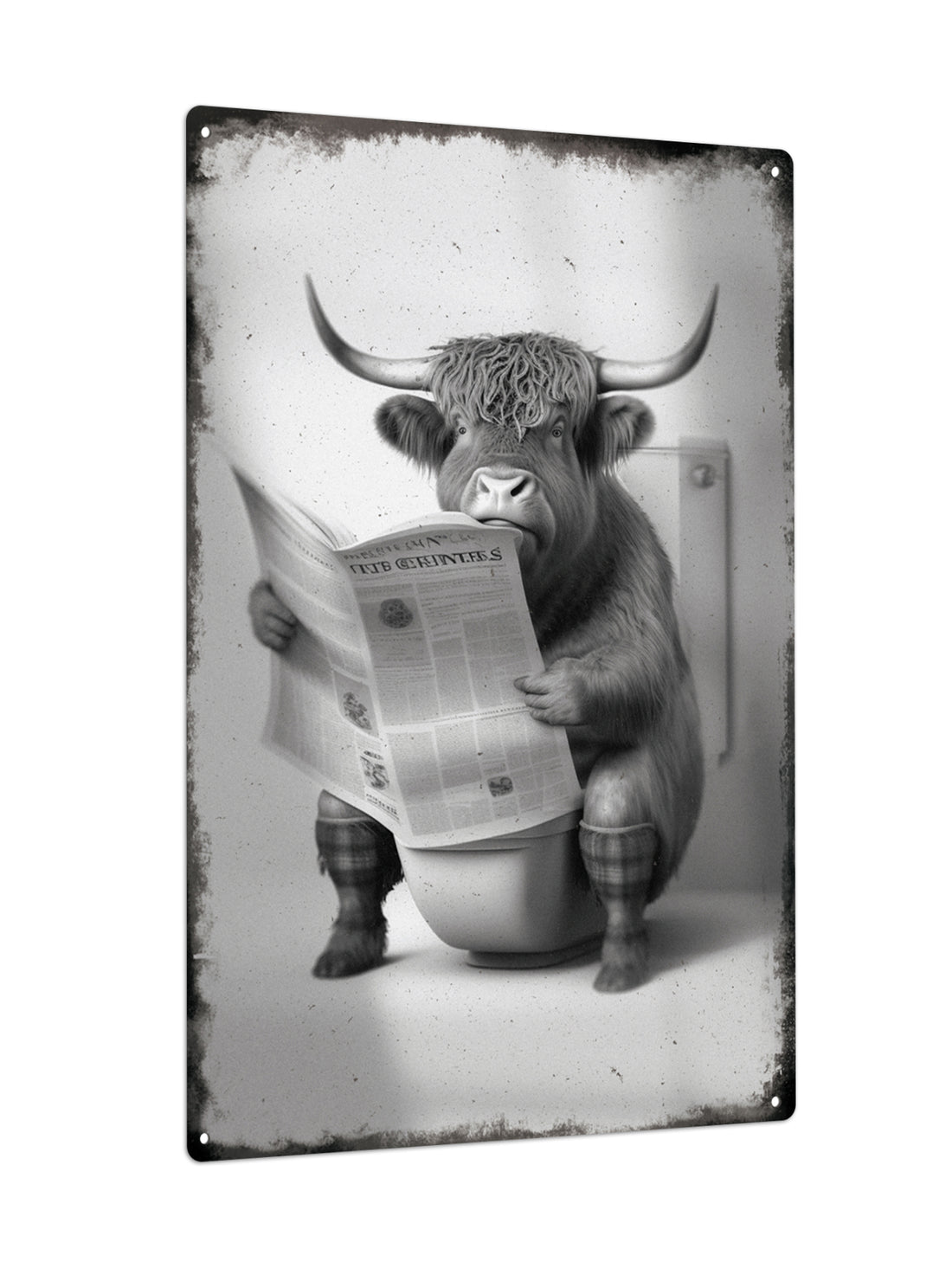 Add a touch of vintage charm to your <a href="https://canaryhouze.com/collections/metal-arts" target="_blank" rel="noopener">home decor</a> with this beautifully crafted Vintage Cow Metal Sign. The retro design adds a nostalgic feel to any room, while the metal material ensures durability and longevity. Perfect for cow lovers and enthusiasts, this plaque painting poster is a must-have addition to your collection.