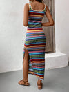 Geo-Printed Slim Fit Slip Long Dress: Your Perfect Summer Beach Companion