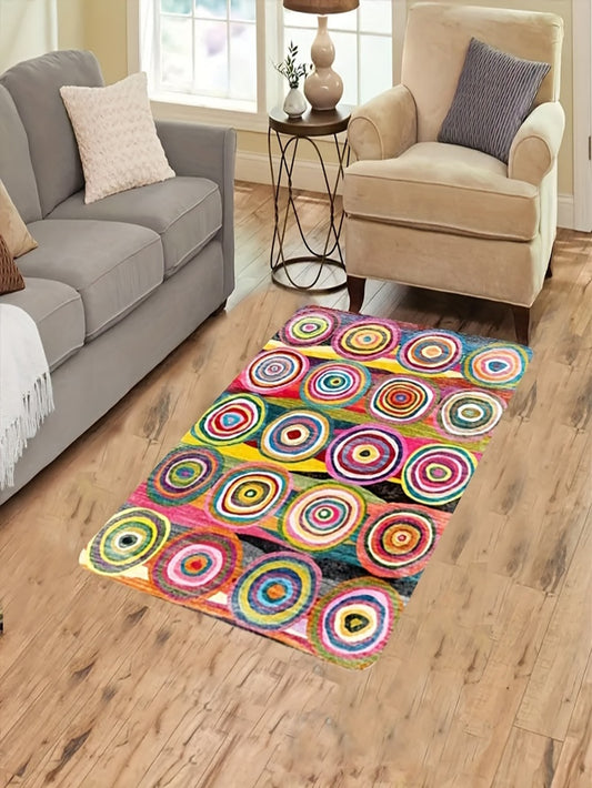 Colorful Flannel Carpet: The Perfect Non-slip Mat for Your Bathroom or Living Room