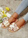 Women's Fashion Flower Summer Slide Sandals: Lightweight and Breathable Slip-On Shoes
