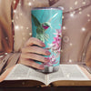 20oz Insulated Flower & Hummingbird Tumbler - The Perfect Valentine's Day Gift for the Special Woman in Your Life!