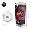 Patriotic 20 oz Insulated Travel Mug: Enjoy Your Favorite Hot and Cold Beverages on the Go!