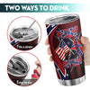 Patriotic 20 oz Insulated Travel Mug: Enjoy Your Favorite Hot and Cold Beverages on the Go!