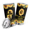 20Oz 'God Says You Are Faith' with Sunflower Tumbler,  Keep Your Drinks Hot or Cold for Hours! The Perfect Gift for Any Occasion