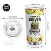 20oz School Bus & Sunflower Tumbler - Keep Your Coffee Hot or Cold All Day Long - Perfect gift for School Bus Driver