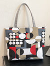 Vintage Polka Dot Paradise: The Ultimate Reusable Tote for Travel, Work, Shopping, and Groceries
