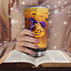 Halloween Pumpkin Tumbler With Lid Double Wall Tumbler 20oz, Travel Coffee Mug Witch Tumbler