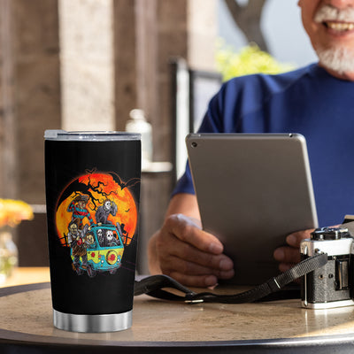 20oz Stainless Steel Insulated Tumbler With Funny Halloween Design - Perfect for Home, Office, and Travel