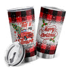 This Xmas Red Truck Tumbler is the perfect gift for the holidays! With a 20oz capacity and double wall vacuum insulated stainless steel construction, your coffee will stay hot up to 12 hours while your hands stay cool! Ideal for every road trip or commute.
