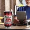 Xmas Red Truck Tumbler - 20oz Stainless Steel Double Wall Vacuum Insulated Coffee Travel Mug - Perfect Xmas Gift for Men & Women!
