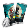 This 20oz Halloween Tumbler Cup is designed with a unique zombie, bat and horror design and features a double wall vacuum insulated travel coffee mug with a lid. Its vacuum seal helps keep liquids hot or cold for hours - ideal for cold drinks and hot coffee.