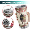 20Oz 'You and Me' Stainless Steel Tumbler - Perfect for Christmas, Valentines, and Birthdays!