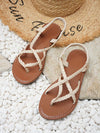 Chic and Comfortable Summer Flat Sandals with Ankle Strap in Various Colors