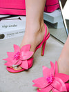 Blooming Beauty: Floral Round Toe High Heels by Cape Robbin