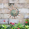 Vivid Sun, Moon, and Stars Metal Wall Art: Enhance Your Outdoor Spaces with Celestial Beauty