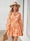 Boho Chic Vibes Random Printed Long Sleeve Dress