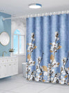 Orchid Oasis: Waterproof and Anti-Mildew Bathroom Divider Shower Curtain