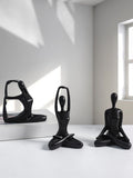 Enhance your home with our set of 3 black yoga figurines. These stylish <a href=