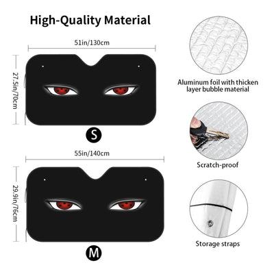 Stay Cool in Style with our Anime Car Windshield Sun Shade - Universal UV Sun and Heat Reflector for Your Vehicle