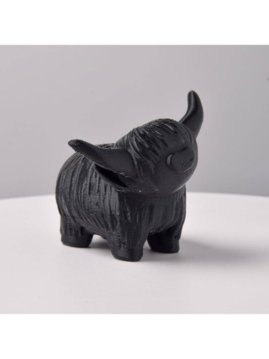 Our Exquisite 3D Printed Highland Cow Figurine is the perfect addition to any home decor. Made with precision and attention to detail, this must-have statue captures the beauty and charm of a Highland Cow. Elevate your decor with this unique and eye-catching piece.