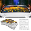 Upgrade to the Ultimate Sunflower Car Sun Shade: Keep Your Vehicle Cool with this Hardened-Glass Watercolor Sunshade!