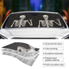 Upgrade Your Ride with the Funny Skull Car Windshield Sun Shade - Keep Your Vehicle Cool, Stylishly!