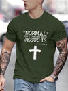 This Men's Cross Slogan Graphic Tee combines faith and style in a powerful statement piece. Made with high-quality materials, this tee features a bold cross graphic and slogan that speaks to your beliefs. Elevate your wardrobe with this testament to faith and style