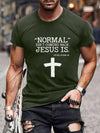 Men's Cross Slogan Graphic Tee: A Testament of Faith and Style