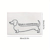 Cartoon Dachshund Bath Rug: Imitation Cashmere Bathroom Foot Mat for Non-Slip Absorbent Comfort - Quick Dry Decorative Floor Pad for Any Living Space - Machine Washable Bathroom Accessories Decor